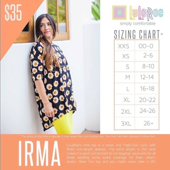 LuLaRoe Irma Medium NWT  Multi Geo - Picture 2 of 2